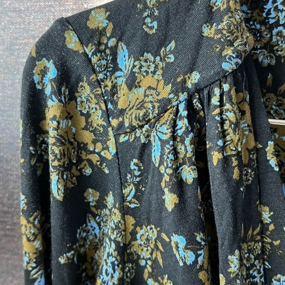 NWT Free People Printed Turnt Bodysuit in Night Combo- Medium - Picture 8 of 11